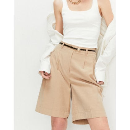 Bermuda Alfaiatada Com Pregas