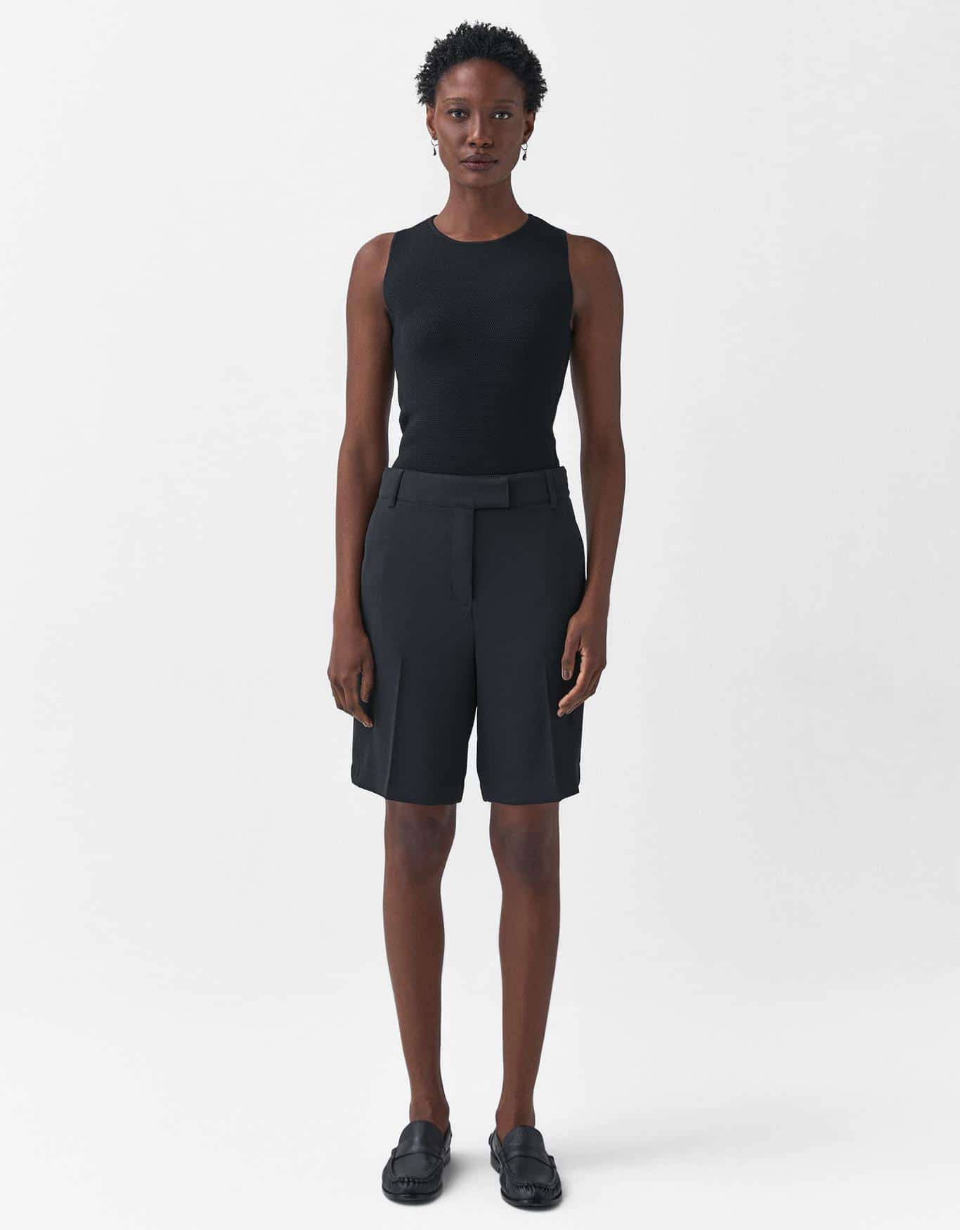 Bermuda  Alfaitada Com Prega