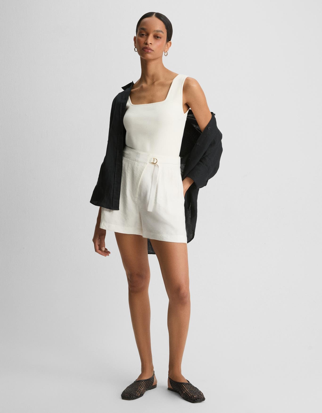 Bermuda Com Cós Transpassado