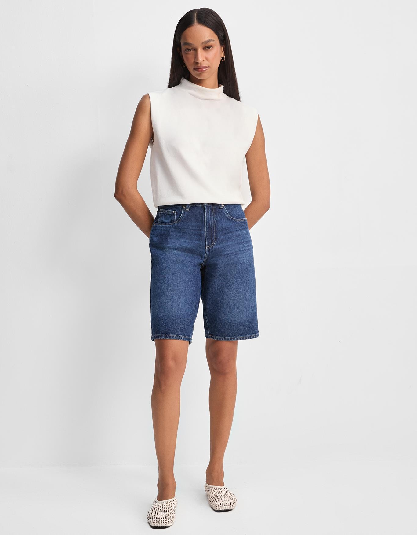 Bermuda Jeans Five Pockets