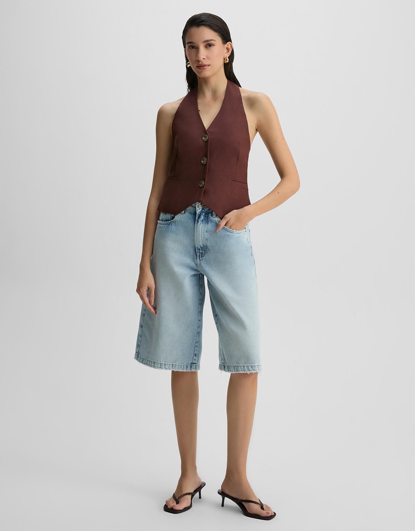 Bermuda Jeans Over 5 Pockets