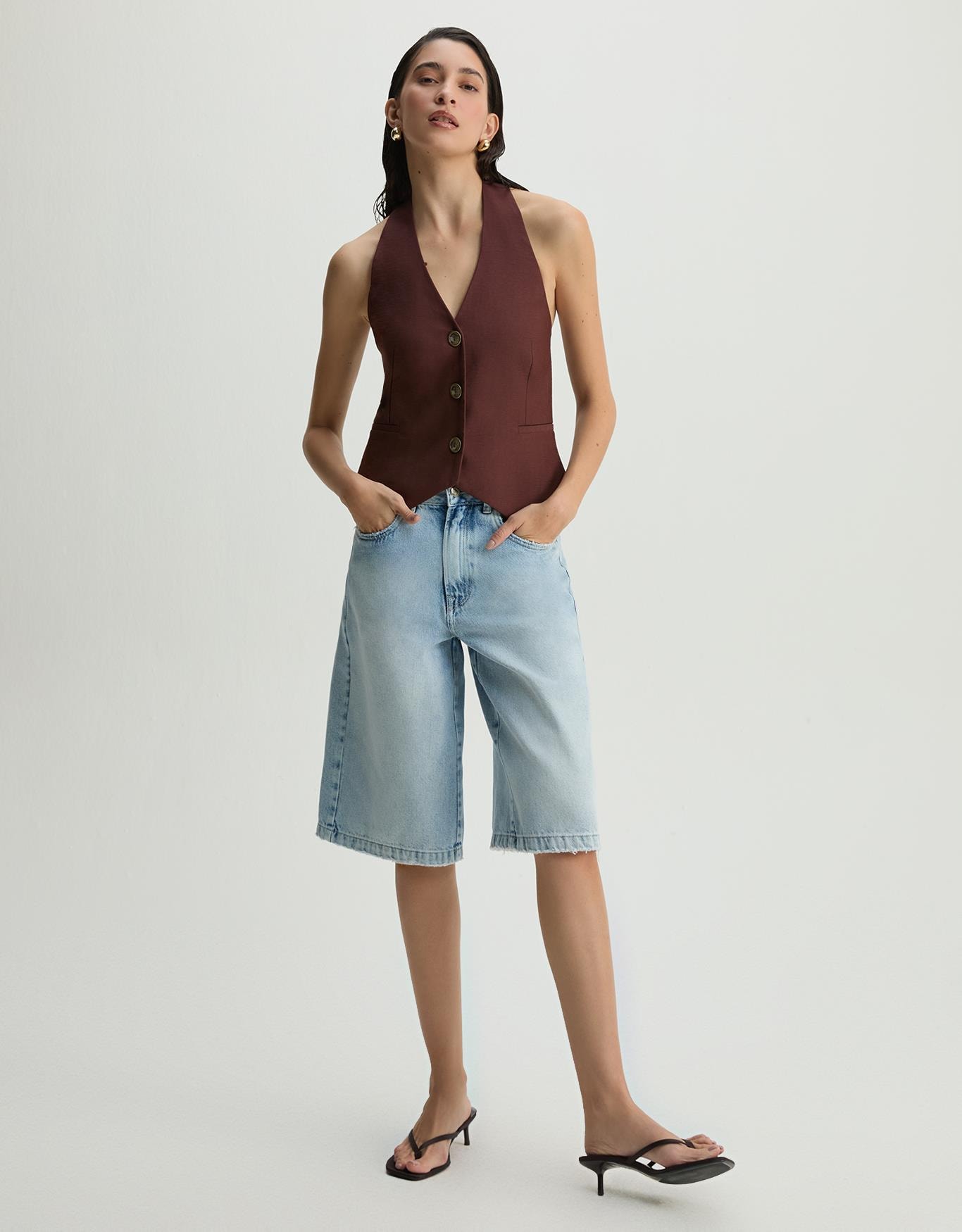 Bermuda Jeans Over 5 Pockets