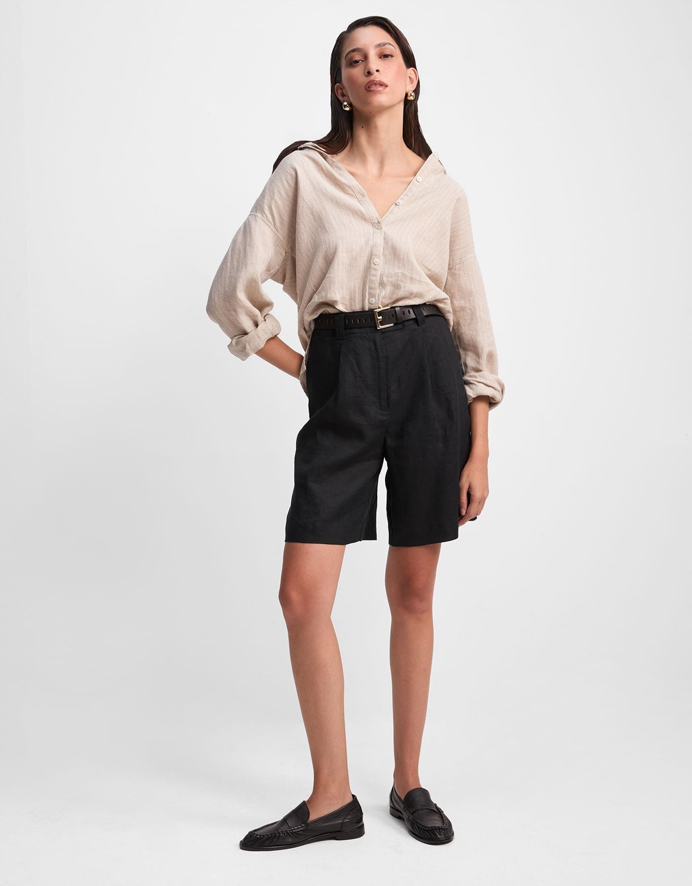 Bermuda Linho Alfaiatada