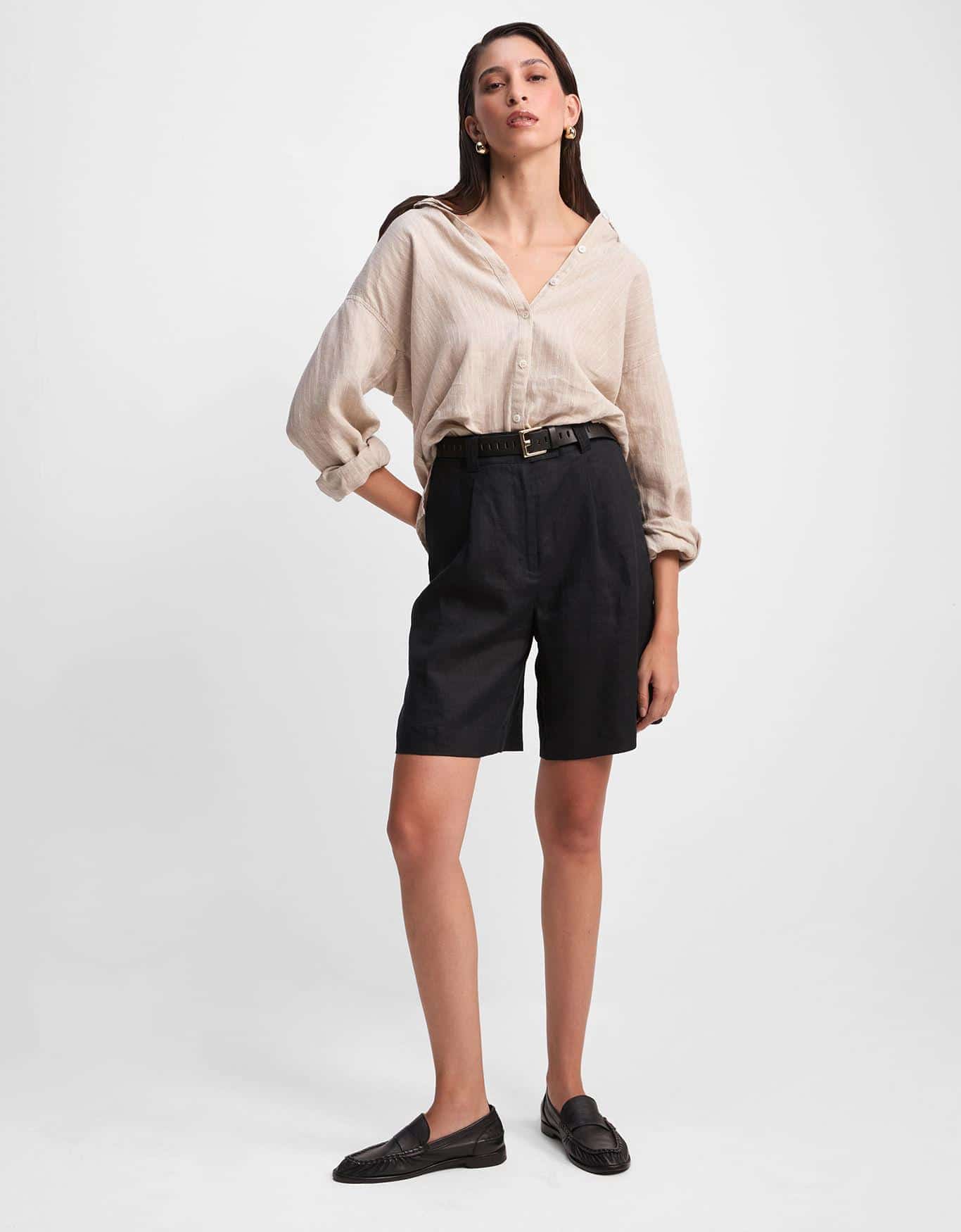 Bermuda Linho Alfaiatada