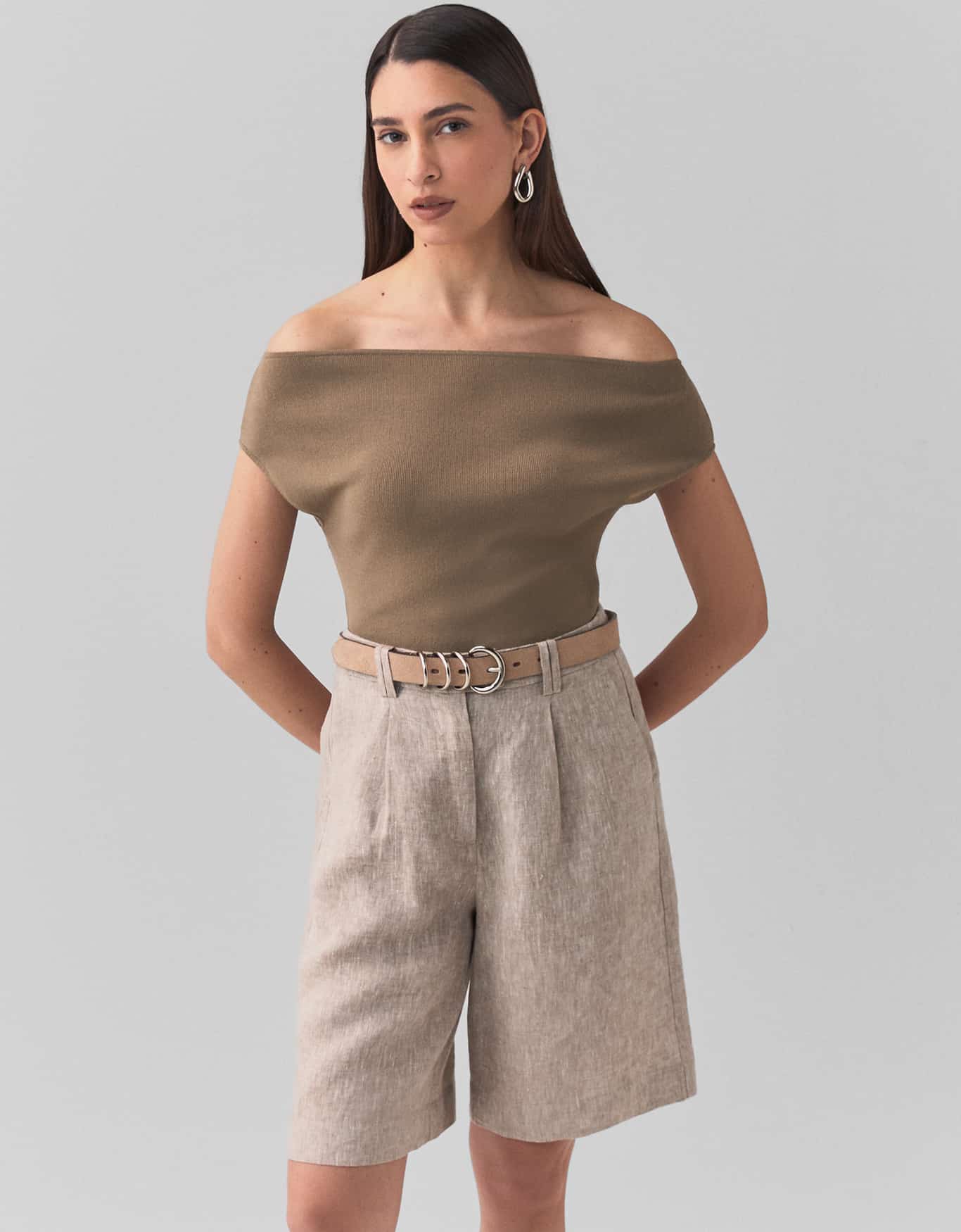 Bermuda Linho Alfaiatada