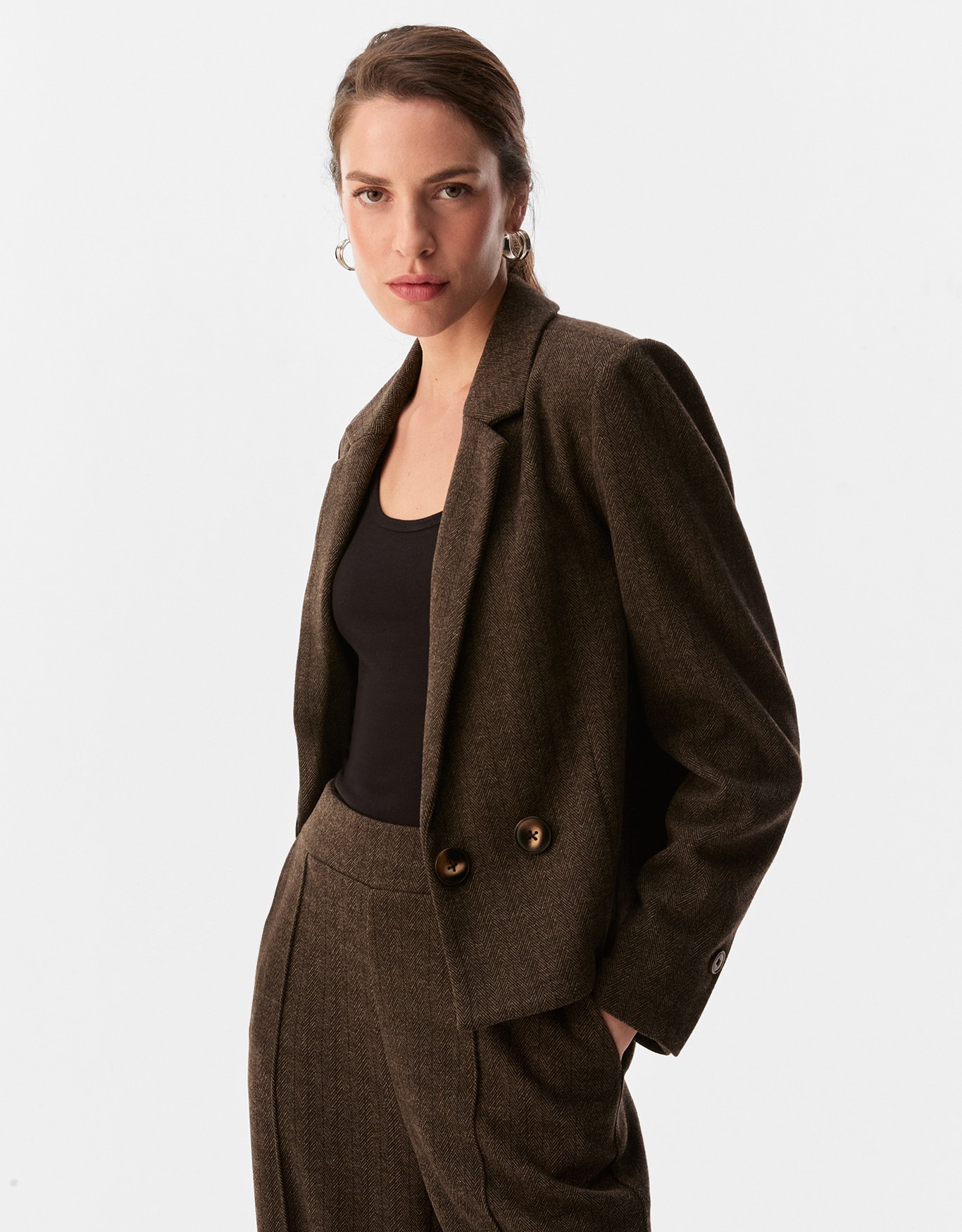 Blazer 360 Chevron Abotoamento Duplo