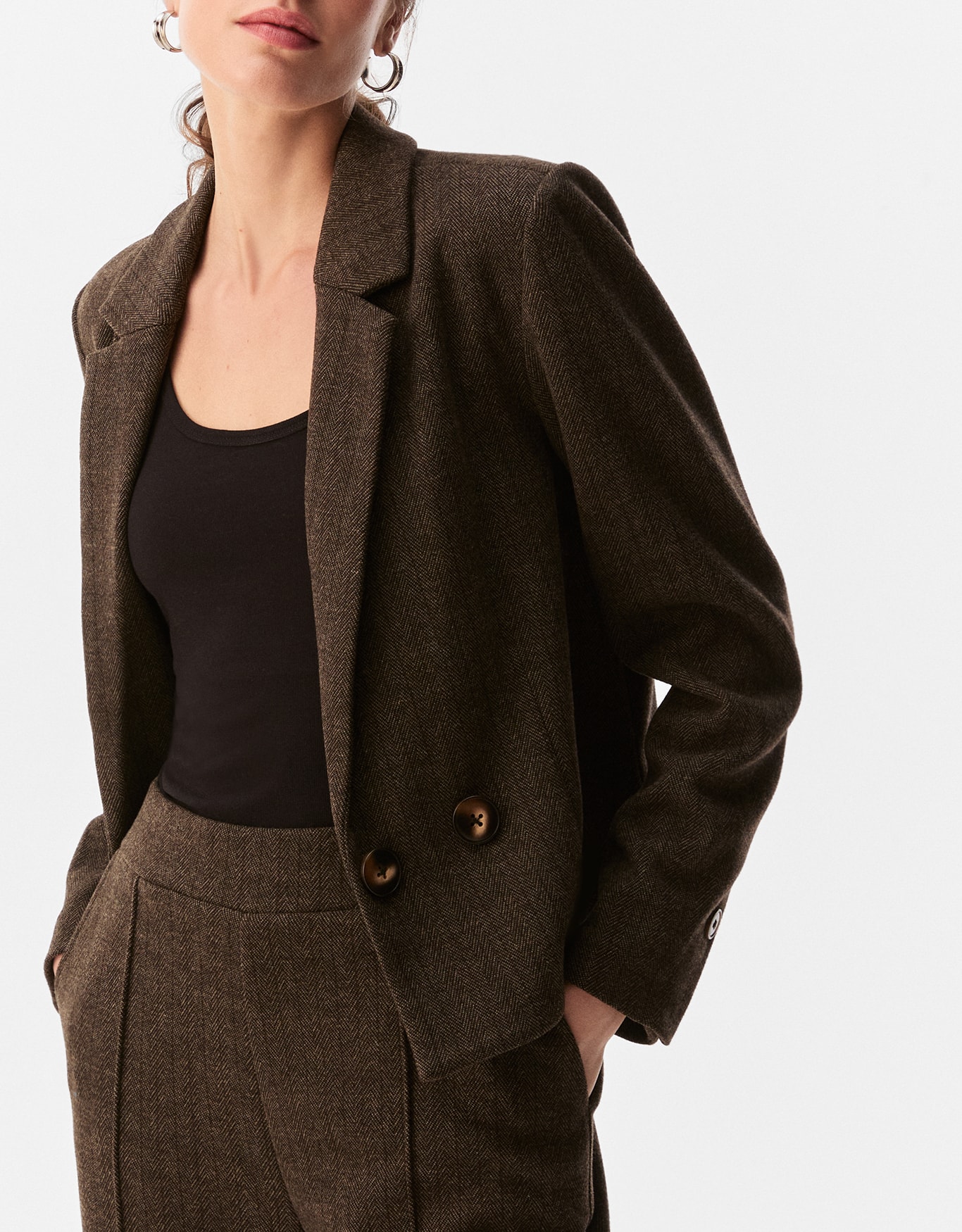 Blazer 360 Chevron Abotoamento Duplo