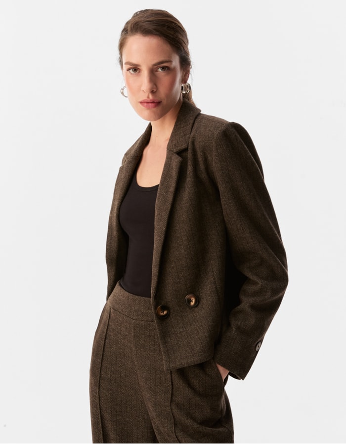 Shoulder — Blazer 360 Chevron Abotoamento Duplo