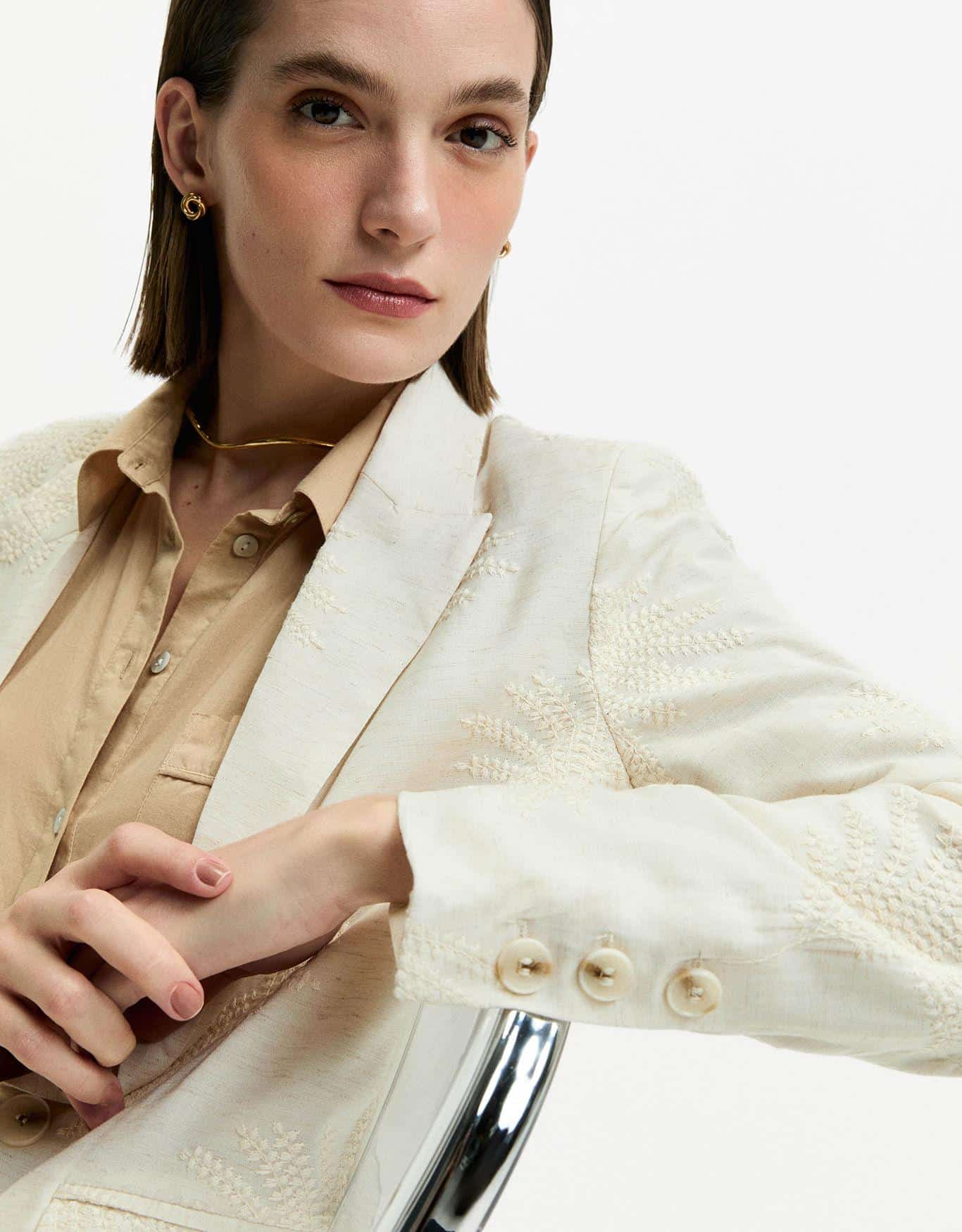 Blazer Alfaiatado Bordado