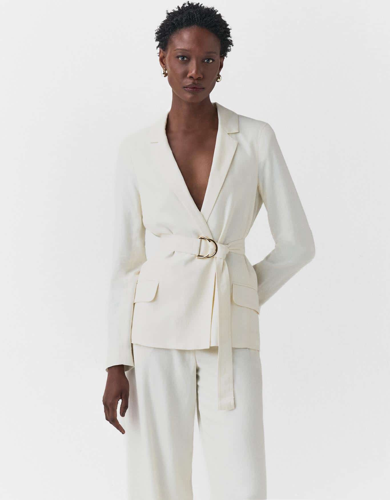 Blazer Alfaiatado Com Cinto