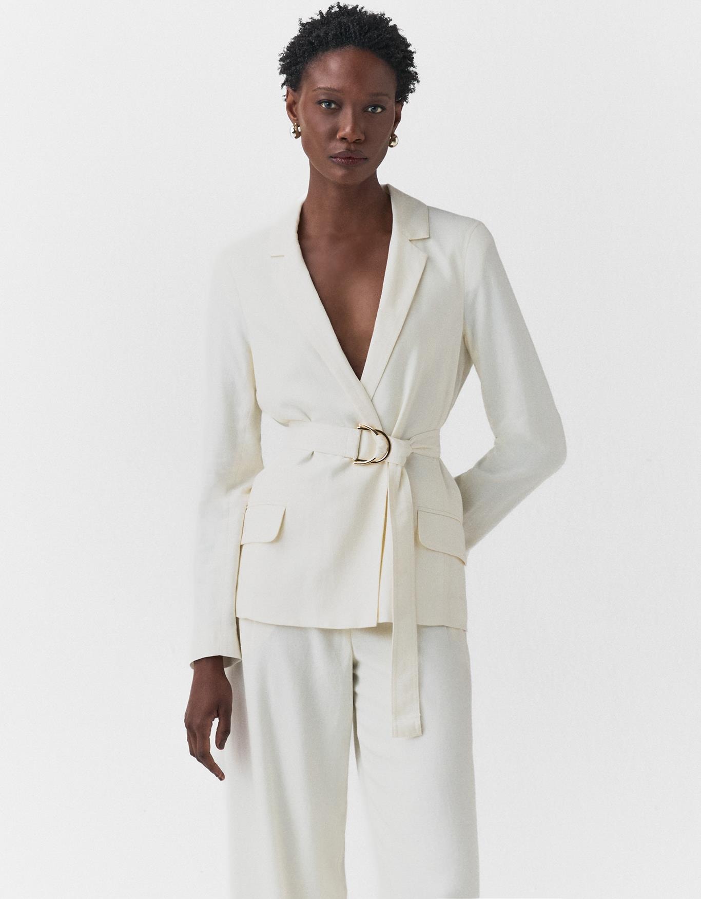 Blazer Alfaiatado Com Cinto