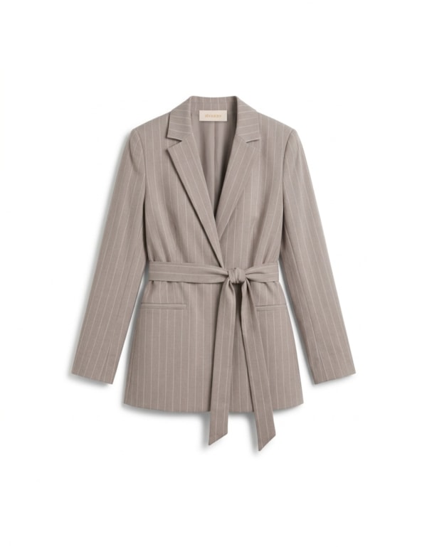 Blazer Alfaiatado Risca de Giz