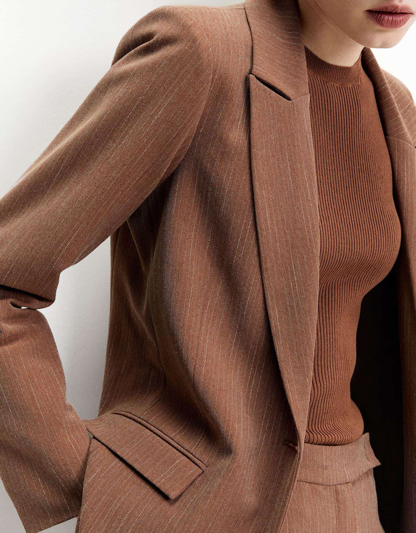 Blazer Alfaiataria Camel