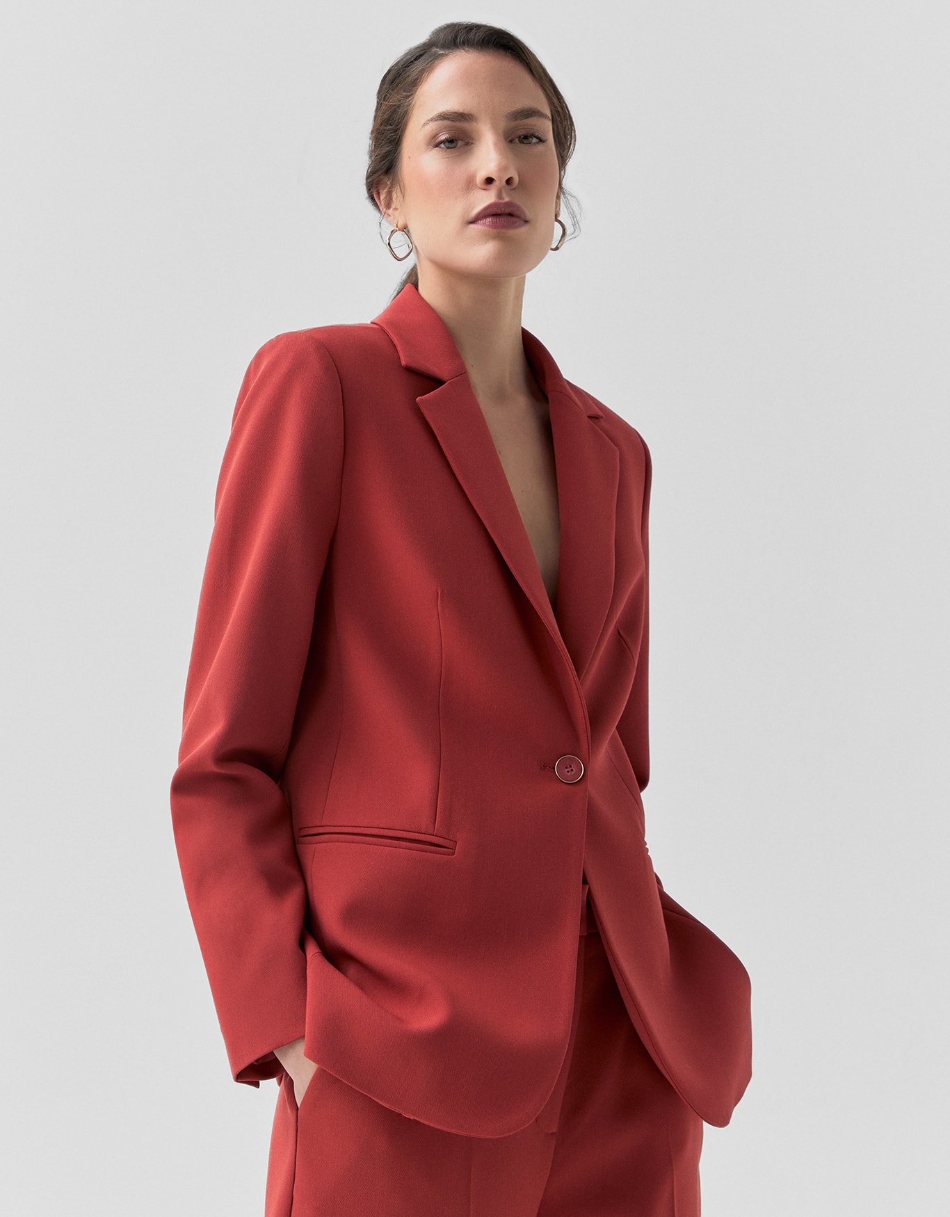 Blazer Brasília Alfaiatado Vermelho
