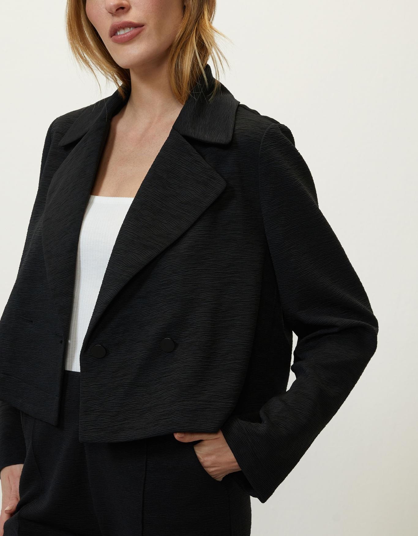 Blazer Curto Textura 360