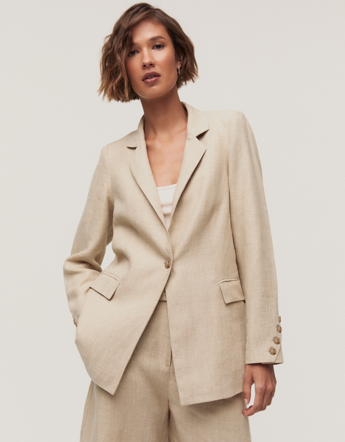 Blazer Linho Fio Tinto