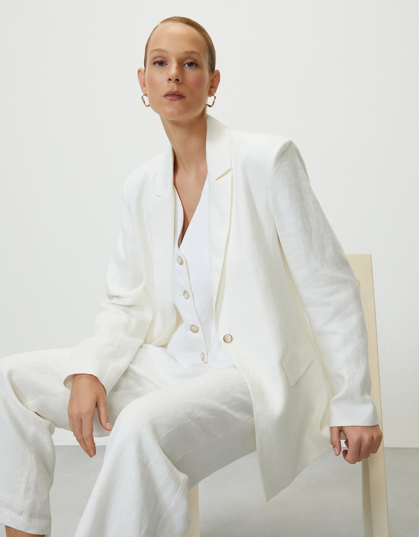 Blazer Linho Fortaleza Off White