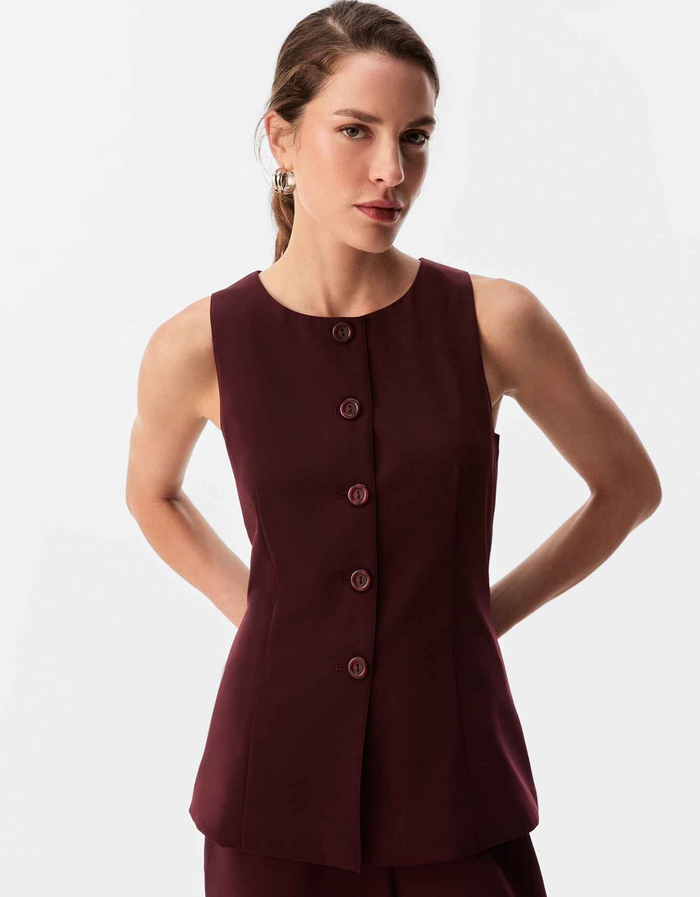 Blusa 360 Botões Alfaiataria Leve