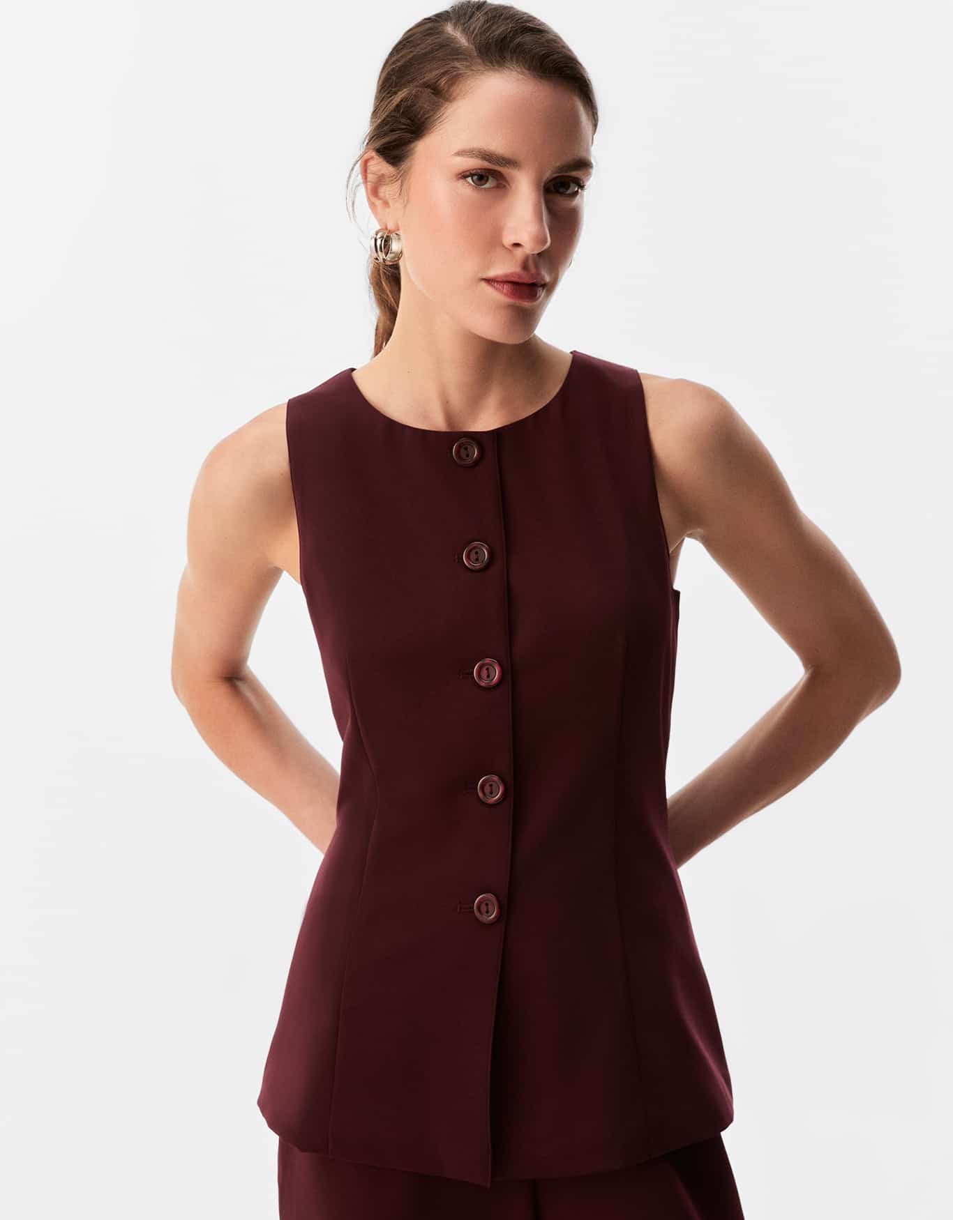 Blusa 360 Botões Alfaiataria Leve