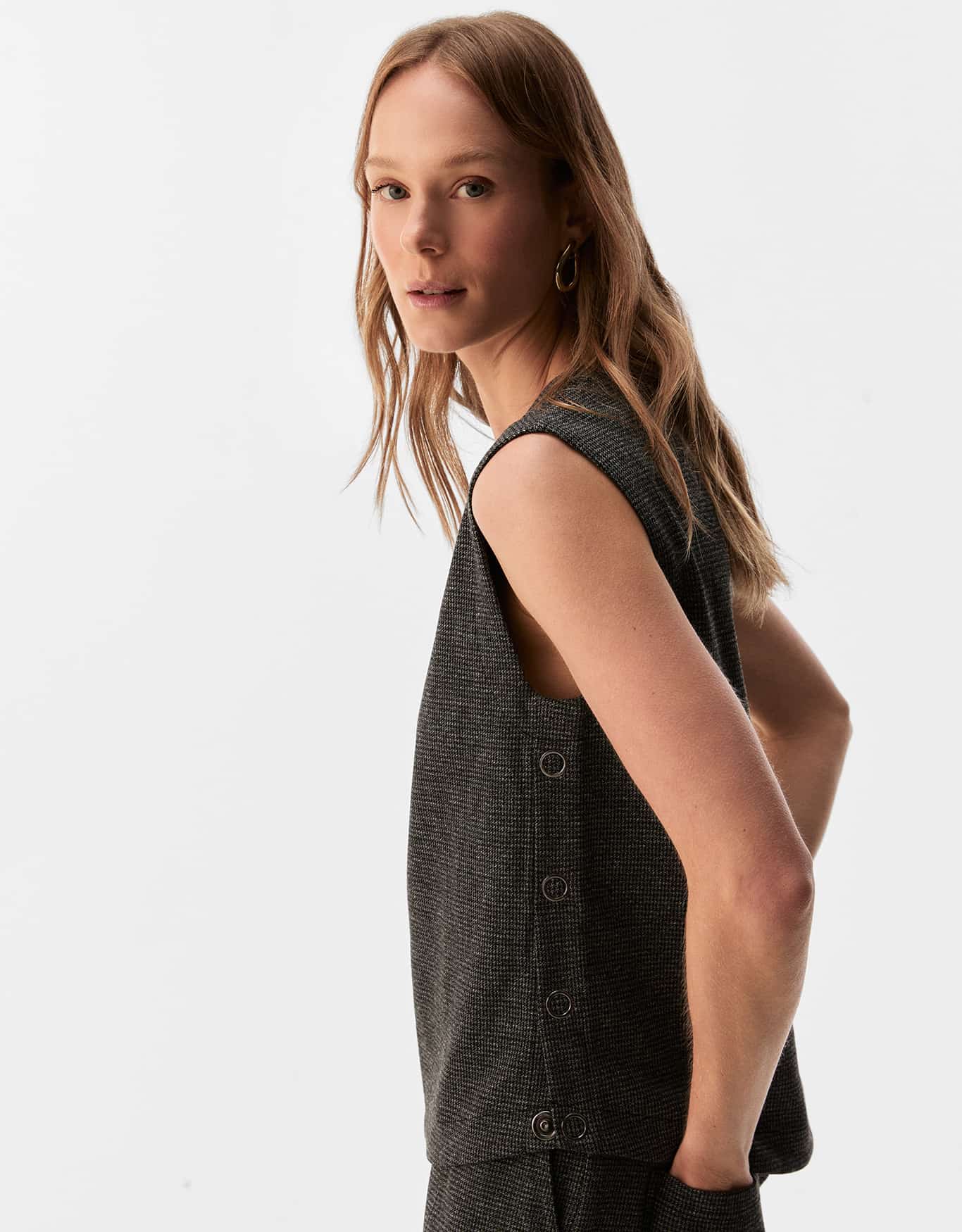 Blusa 360 com Ilhos Mescla