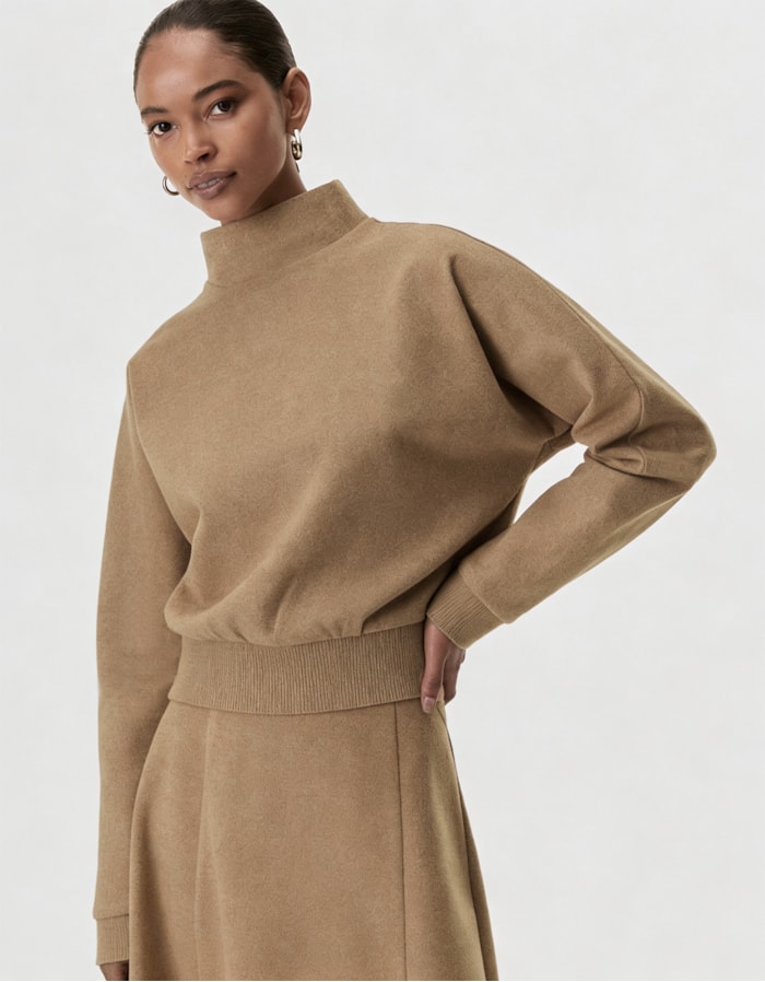 Shoulder — Blusa 360 Manga Longa Mescla