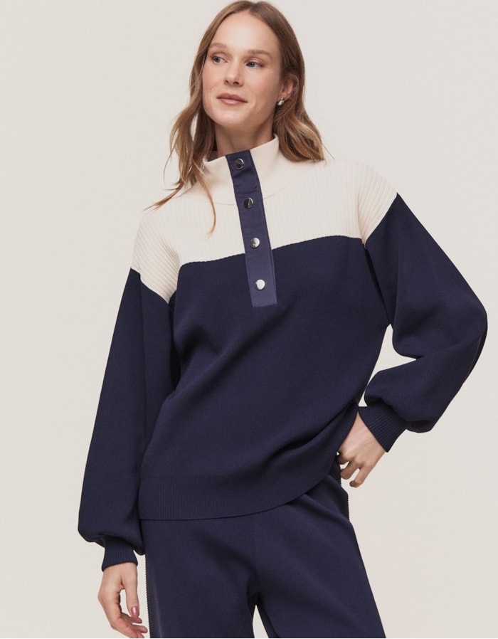 Shoulder — Blusa 360 Tricot Bicolor