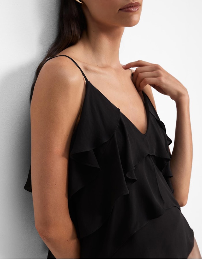 Blusa Alça Fina Babados