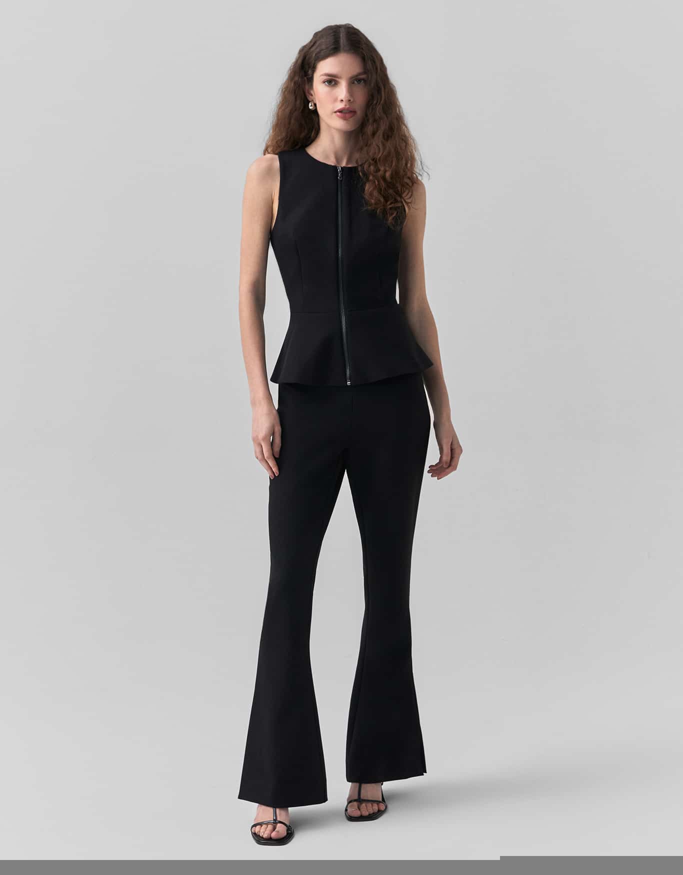 Blusa Alfaiatada Com Zíper