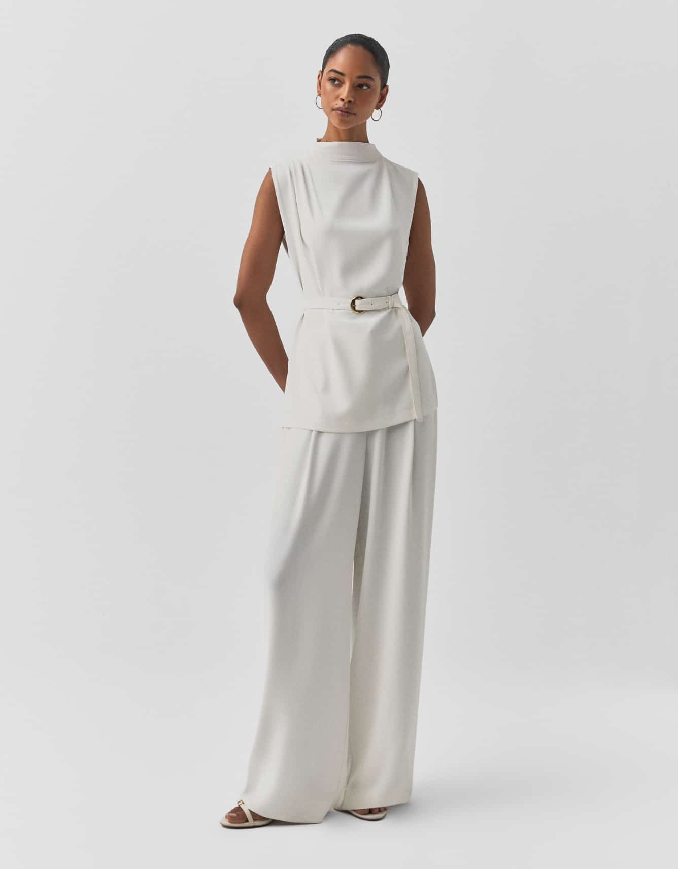 Blusa Alongada Com Cinto