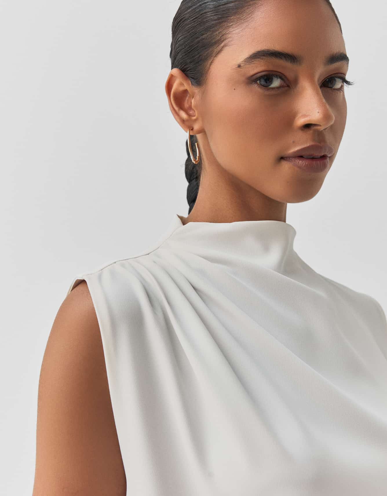 Blusa Alongada com Cinto