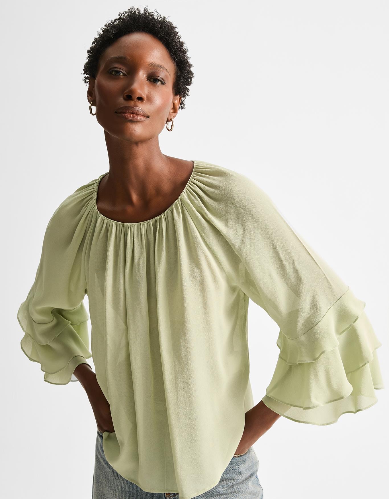 Blusa Ampla Babados