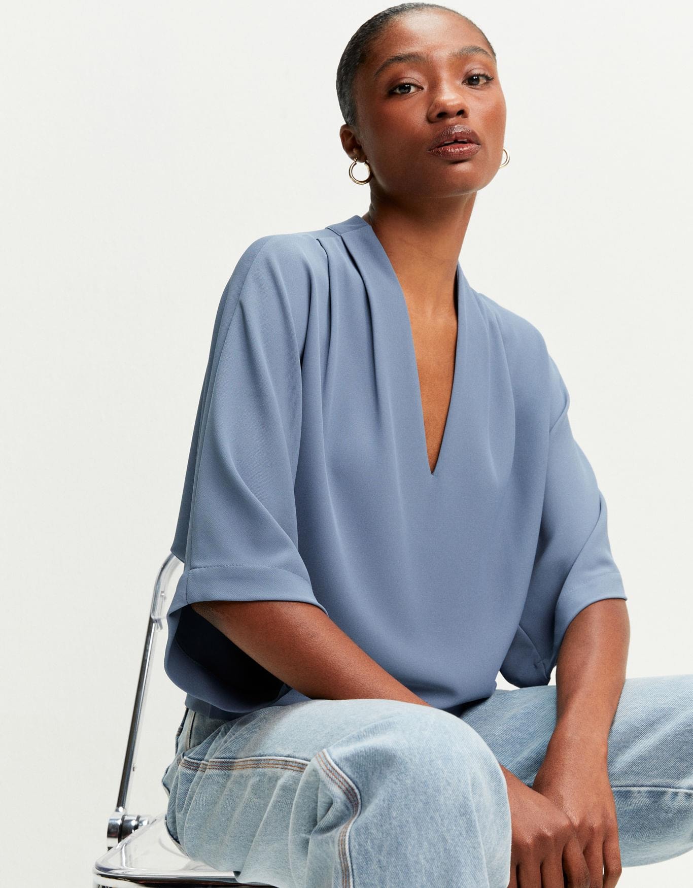 Blusa Ampla Com Pala