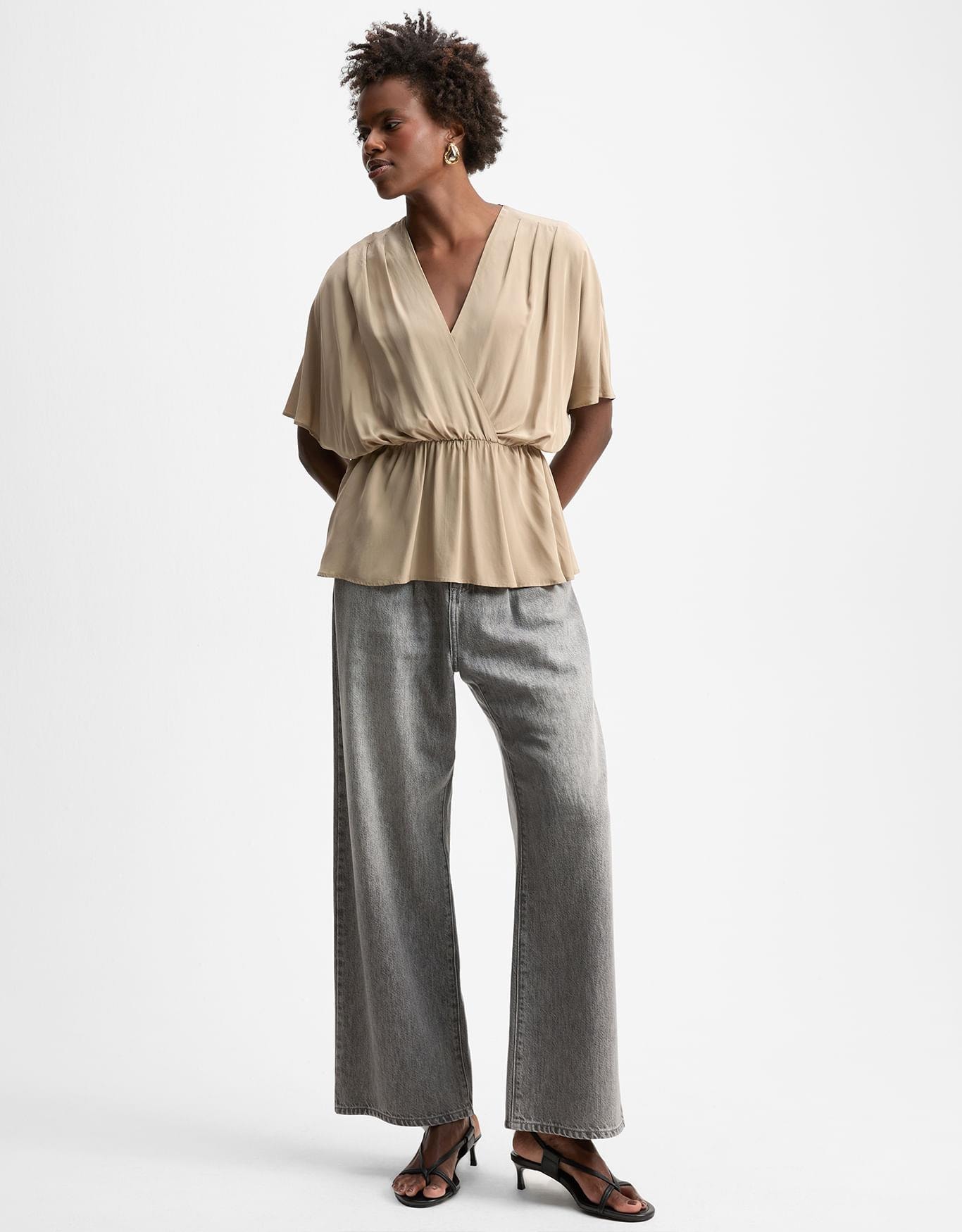 Blusa Ampla Com Pregas