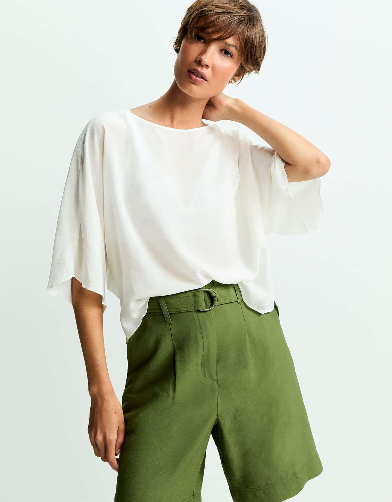 Blusa Ampla  De Seda