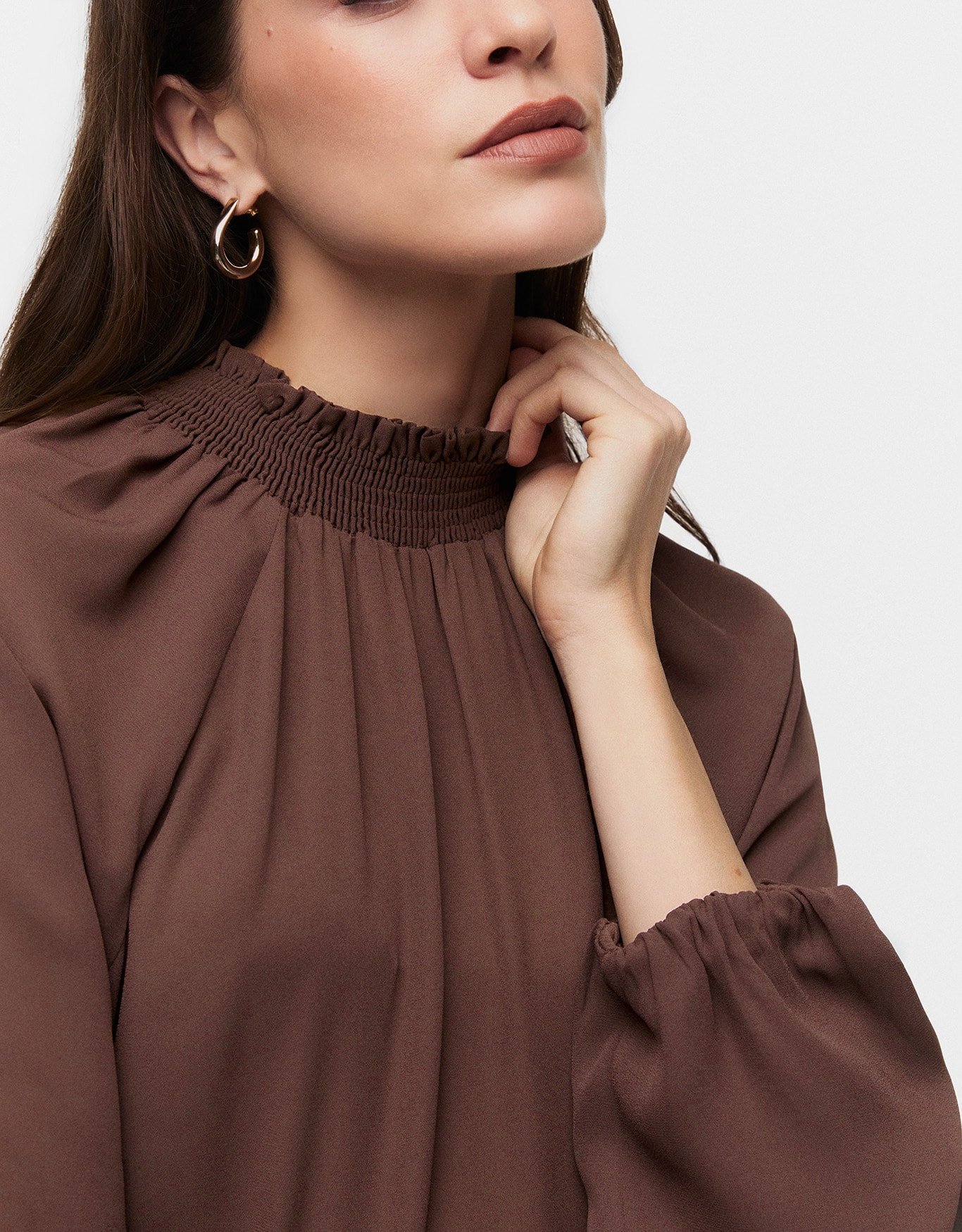 Blusa Ampla Gola Lastex