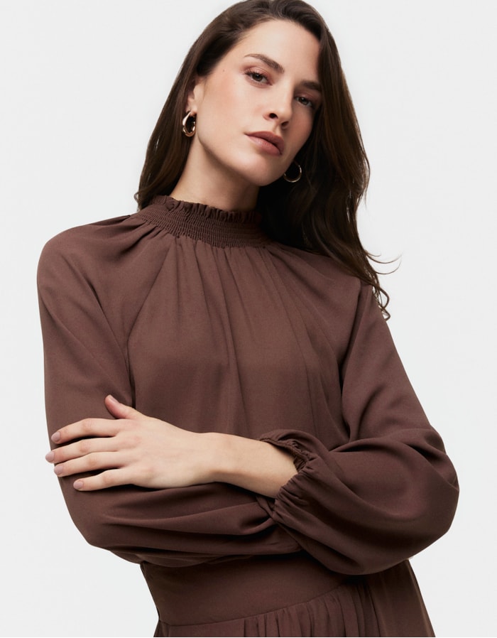 Shoulder — Blusa Ampla Gola Lastex
