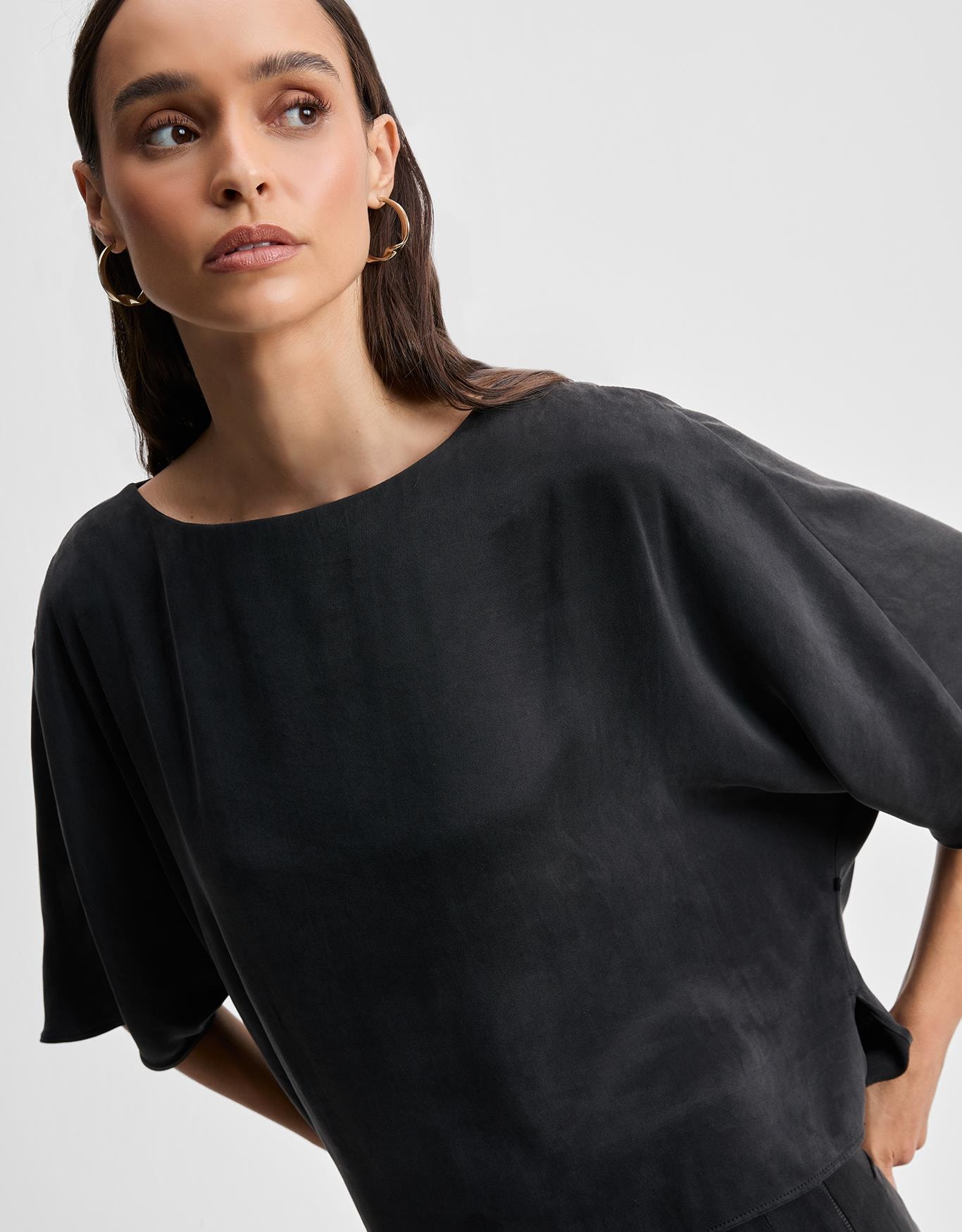 Blusa Ampla Manga Curta