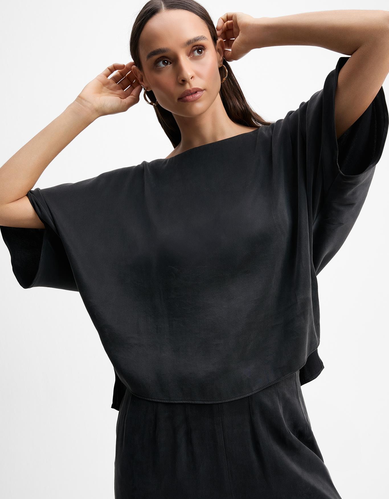 Blusa Ampla Manga Curta