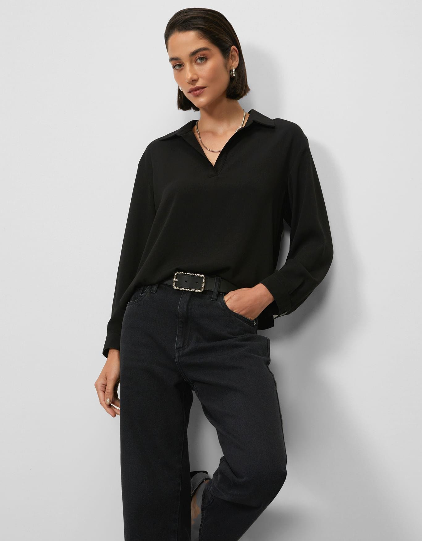 Blusa Ampla Meia Vista