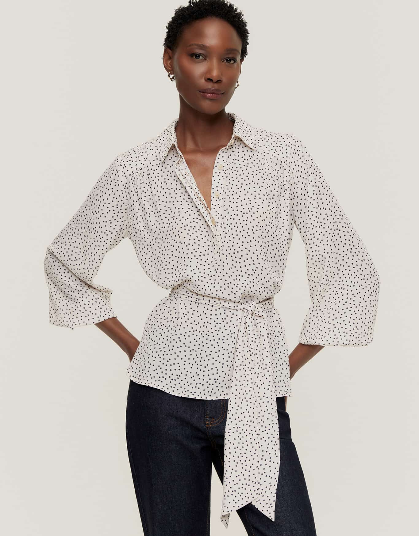 Blusa Ampla Poá Pb Off