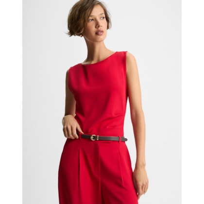 Blusa Assimétrica Acinturada