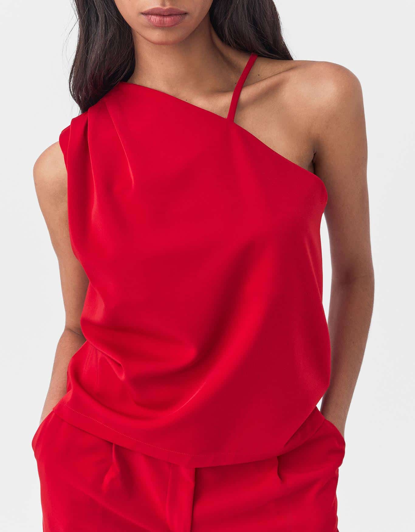 Blusa Assimétrica Alfaiataria Leve 360