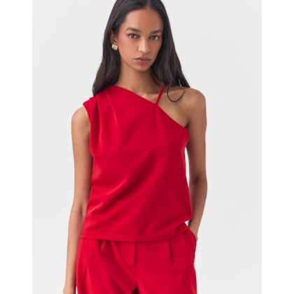 Blusa Assimétrica Alfaiataria Leve 360