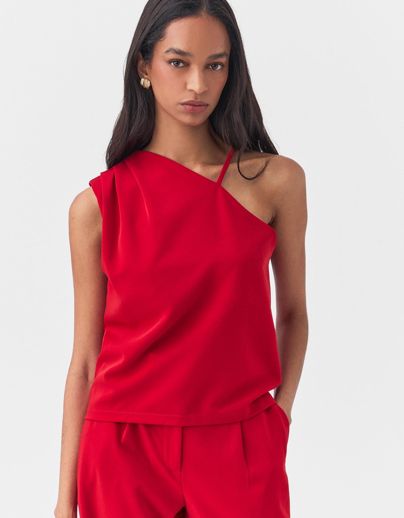 Blusa Assimétrica Alfaiataria Leve 360