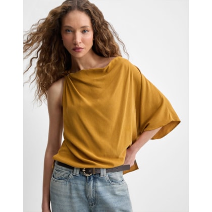 Blusa Assimétrica Com Detalhe Alça