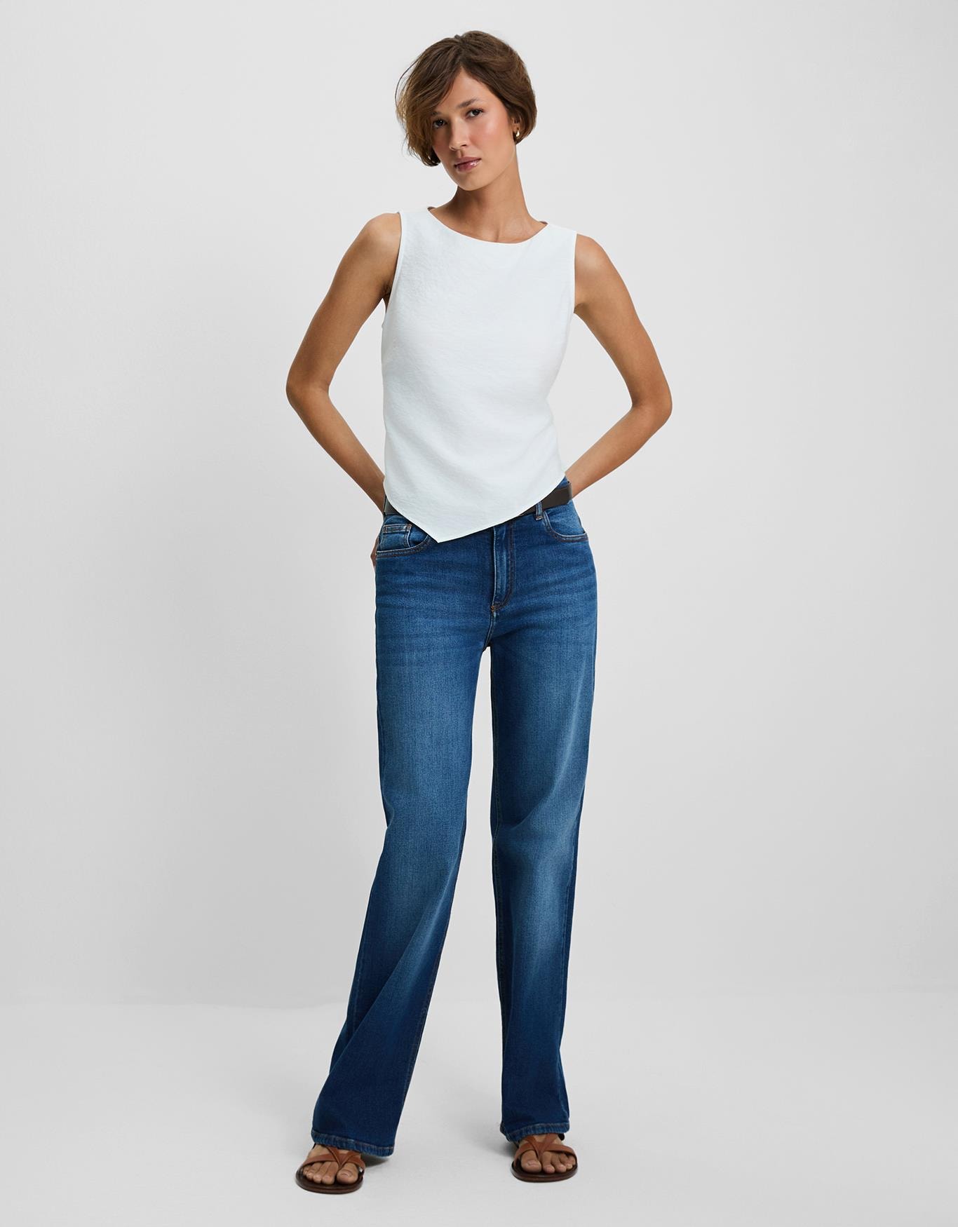 Blusa Assimétrica Com Zíper