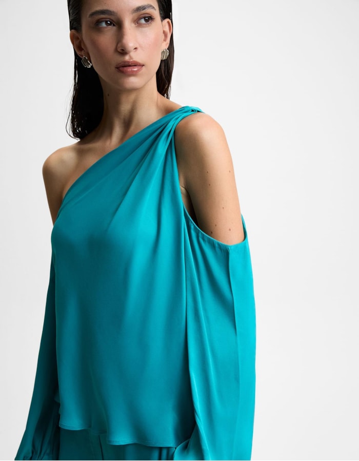 Blusa Assimétrica Manga Longa