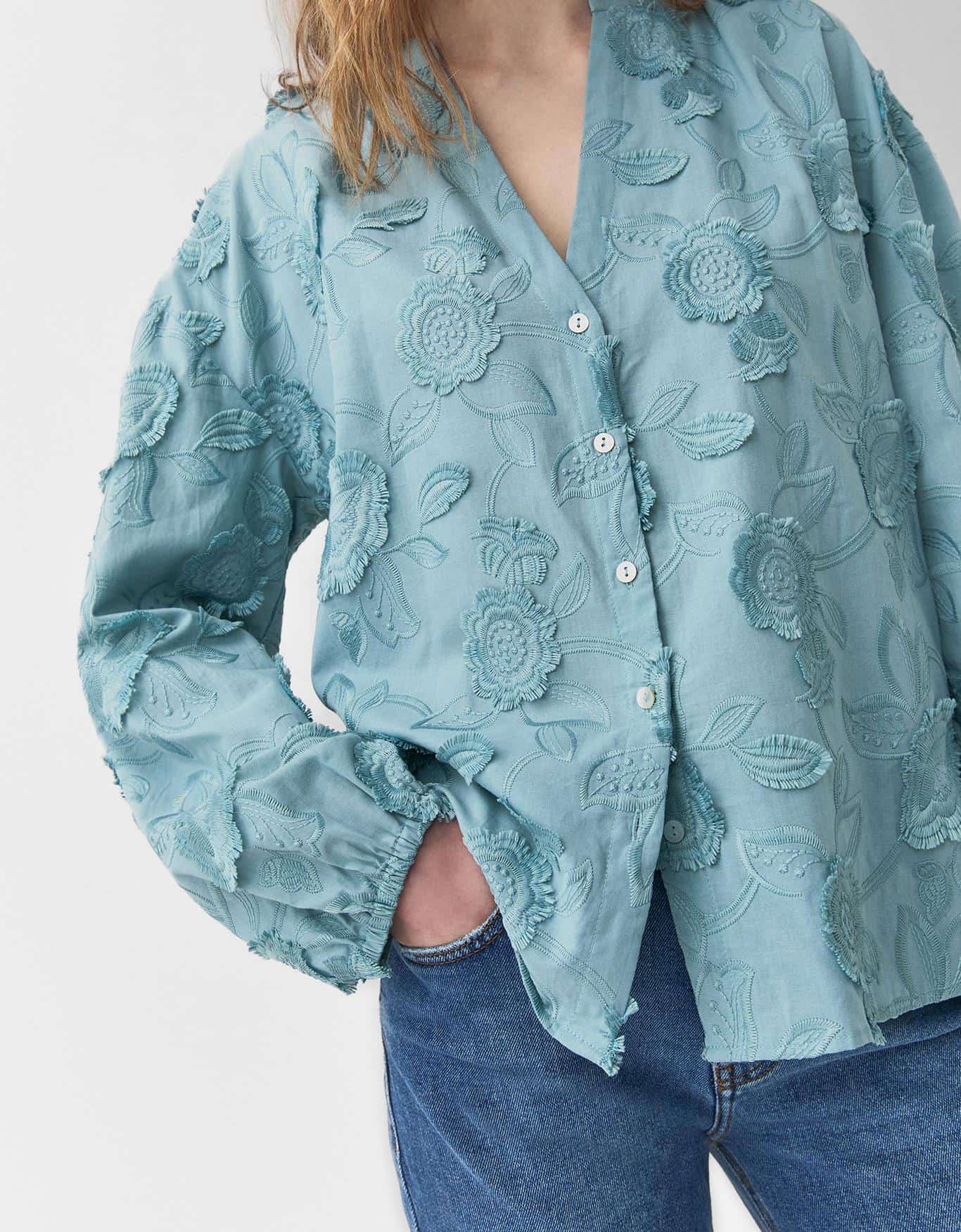 Blusa Bordado 3d