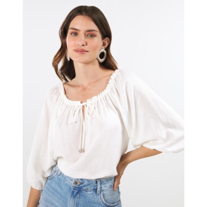 Blusa Cigana Com Amarração