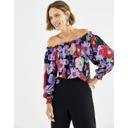 Blusa Cigana Estampa Floral